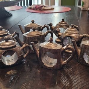 Vtg Goldinger silverplate napkin rings